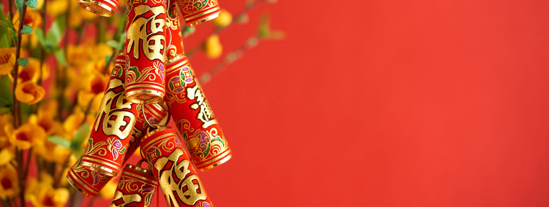 Firecrackers in Chinese New Year